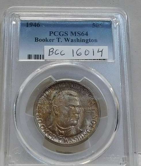 1946 Booker T Washingtom Comm PCGS MS-64  nice tone