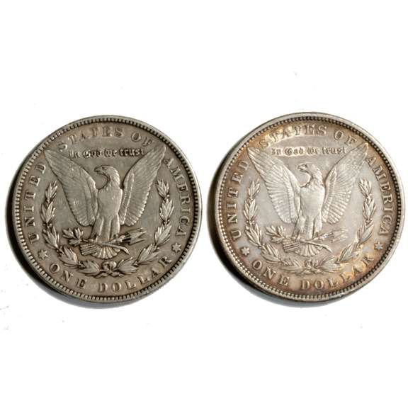 1880 &1904 Morgan Dollars