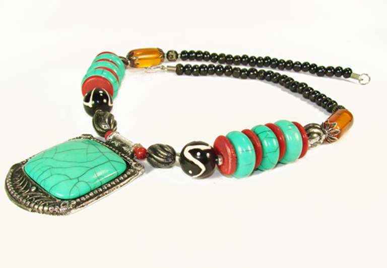 Charming Ethnic Tribal Handmade Beaded Necklace Set