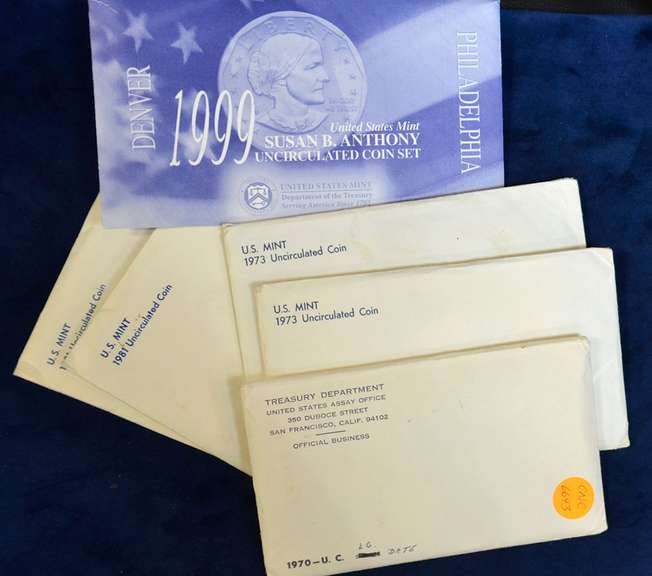 6 MISC. MINT SETS 1)1970- 2)1973- 2)1981 & 1)1999 SBA SET