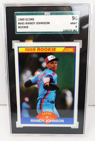 Randy Johnson Baseball Card, Mint 9