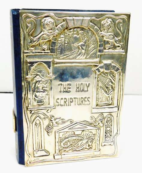 Sterling Silver Hebrew/English Holy Bible