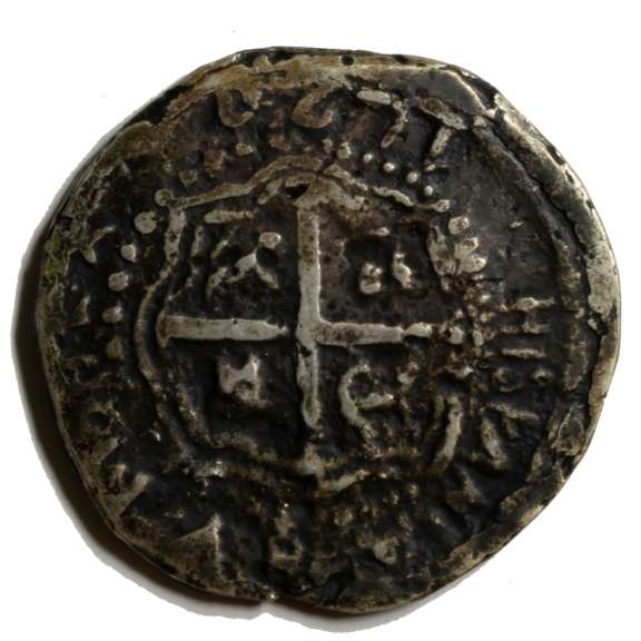 Phillip 111 1578-1621 4 Real  Shipwreck  Silver Cobb