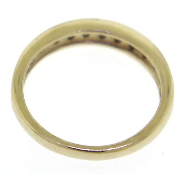 Elegant Diamond Channel Set Band in 14kt