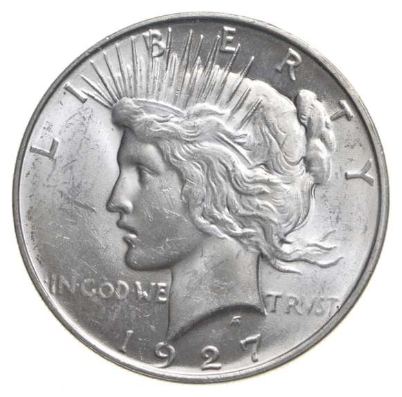 1927-D Peace Silver Dollar
