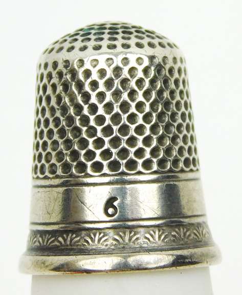 Early Sterling Silver Thimble