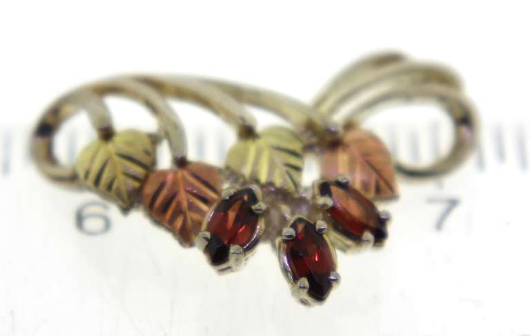 Sterling Silver Red Spinel Pendant