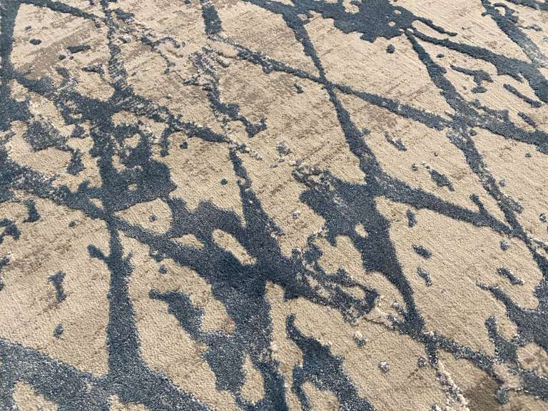 MAGNIFICENT CARVED MODERN RUG 8x11