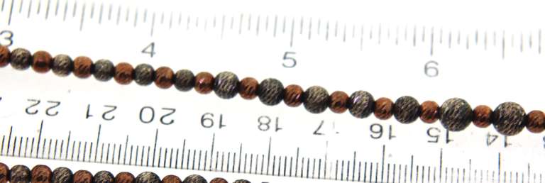 Italian Sterling Silver Beaded Necklace