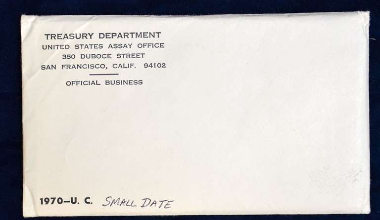 1970 MINT SET W/ SMALL DATE 70'S CENT