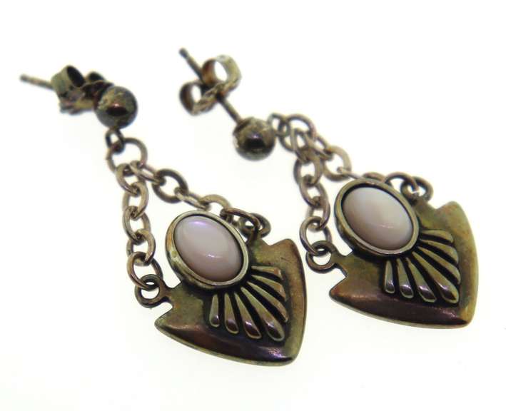 Sterling Silver MoonStone Drop Earrings