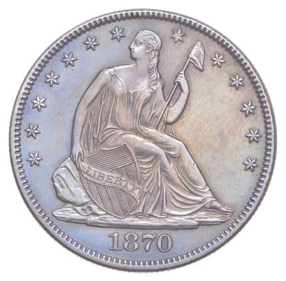 1870 Seated Liberty Half Dollar