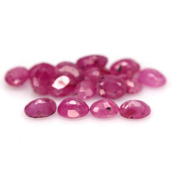 Fantastic 6.53ct HEATED ONLY Burmese Ruby set