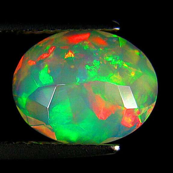 Full panel floral flashing 1.96ct Welo Opal