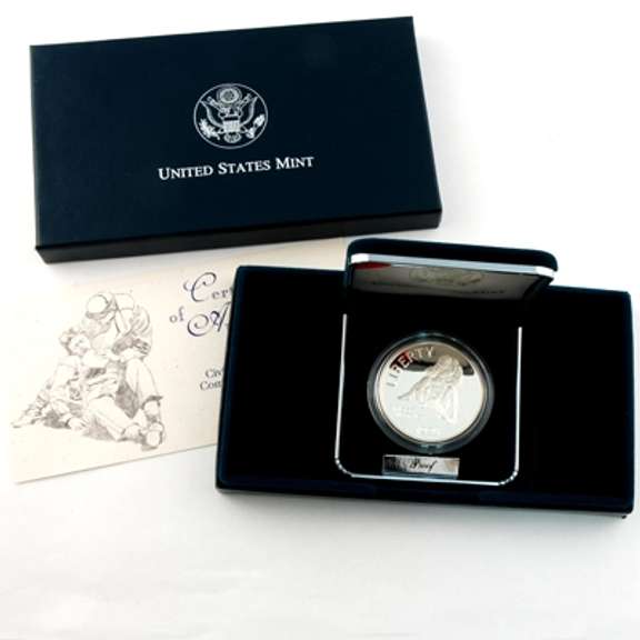1995 Civil War 1Coin Proof Commem Set OGP