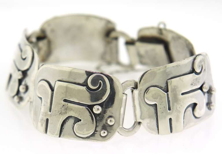 Sterling Silver Mexico Taco Victoria Bracelet