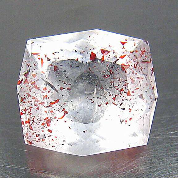 Collectors 5.27ct faceted Strawberry Quartz