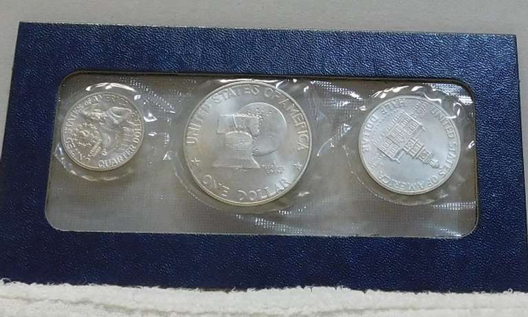 1776-1976 Silver Unc 3 pc Set 40% Sil