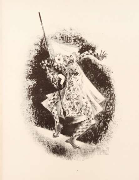 AL HIRSCHFELD BARIS DANCER BALI 1941
