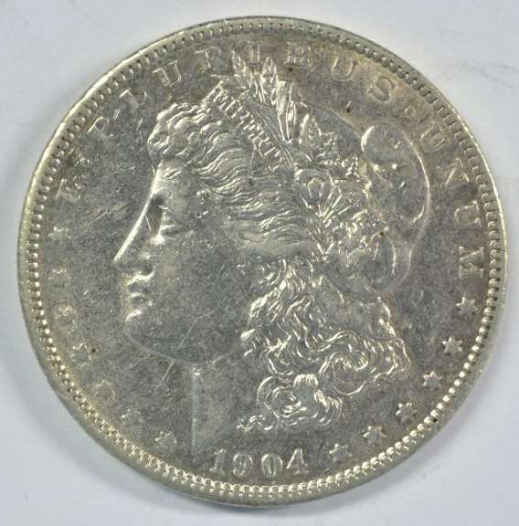 Scarce 1904-P Morgan Silver Dollar in near mint
