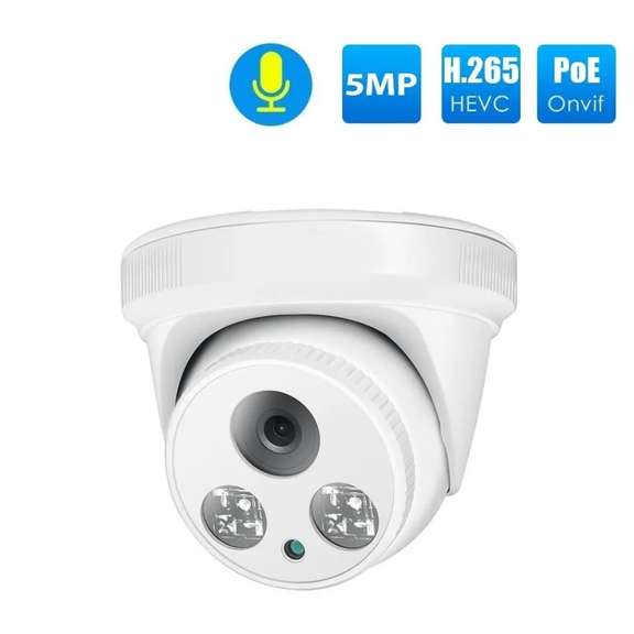 5MP 1920P IP Camera Dome Motion Detection