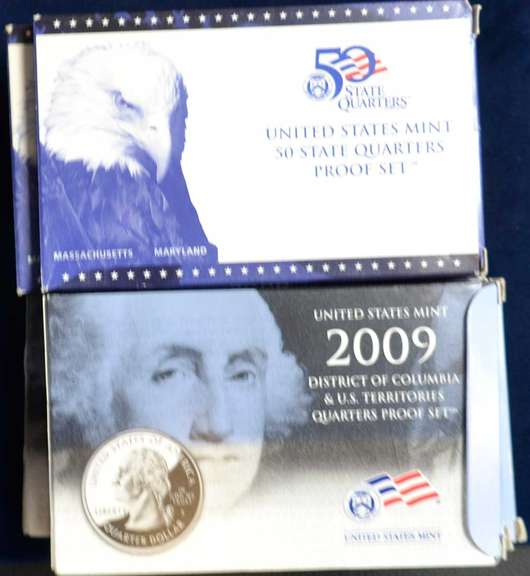 Estate Lot of Proof Quarters Sets 10 Total Sets