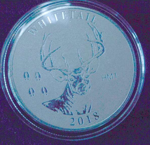 1 OZ NRA Silver Round 2018 Whitetail