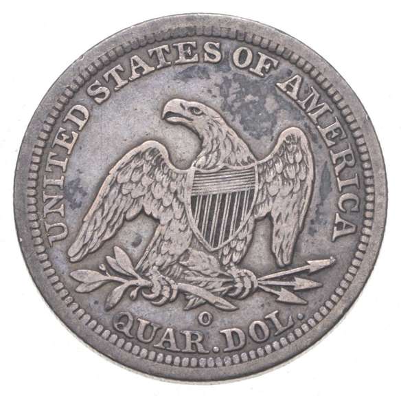 1842-O Seated Liberty Quarter