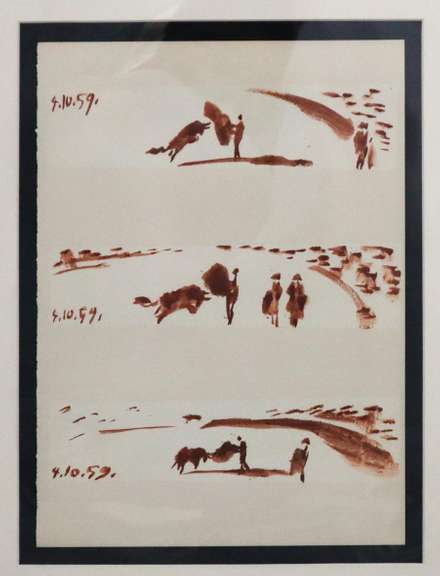 PABLO PICASSO 4.10.59 1961  PICASSO 4.10.59