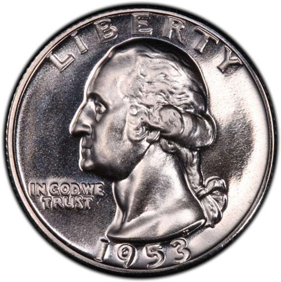 Gem Proof 1953 Washington Quarter!