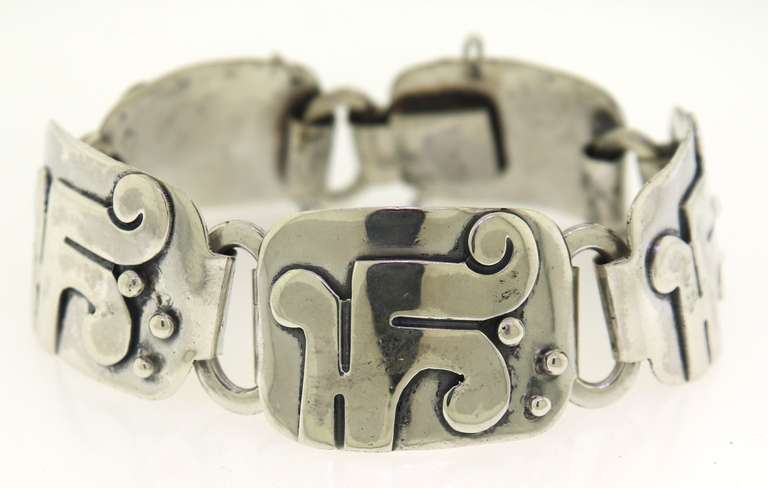 Sterling Silver Mexico Taco Victoria Bracelet