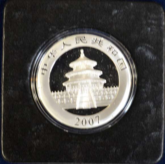 2007 1 OZ CHINESE PANDA COIN GILDED PANDAS