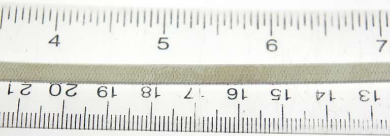 Italian Sterling Silver Flat Mesh Chain