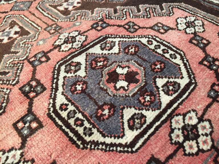 AUTHENTIC VINTAGE PERSIAN RUNNER 3.4x9.8