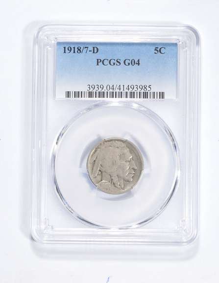 G04 1918/7-D Indian Head Buffalo Nickel - Graded PCGS