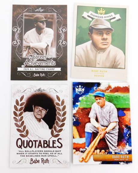 4 Babe Ruth Baseball Cards