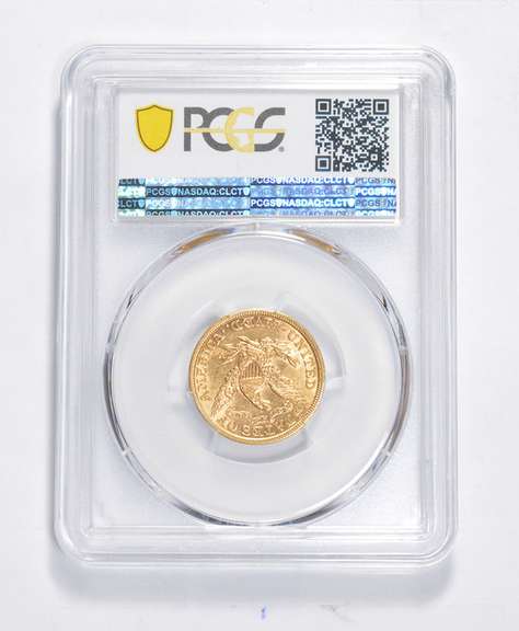 AU55 1900 $5.00 Liberty Head Gold Half Eagle - Graded PCGS