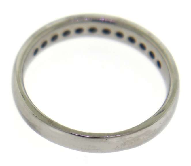 Elegant White Gold Channel Set Diamond Band