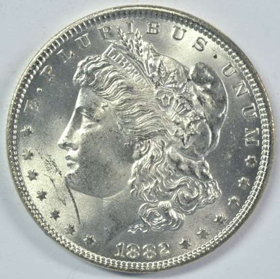Essentially Gem BU 1882-P Morgan Silver Dollar