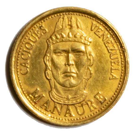 Venezuela Gold Coin or Medal .900 Fine