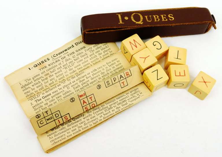 Vintage 1948 I Qubes Crossword Game