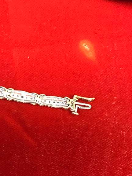 ladies two tone diamond bracelet 2.00 carat tw.