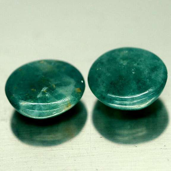 Gorgeous 7.26ct forest green Grandidierite pair