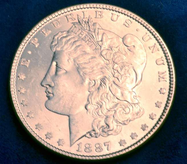 1887 Alligator Eye VAM -12 Morgan Dollar UNC