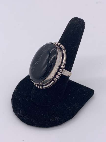 Gorgeous Natural Gemstone & Silver Cocktail Ring