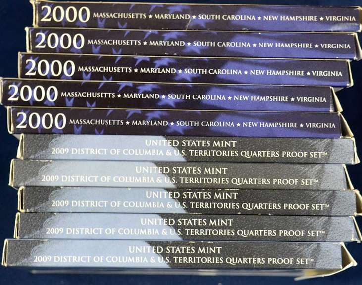 Estate Lot of Proof Quarters Sets 10 Total Sets