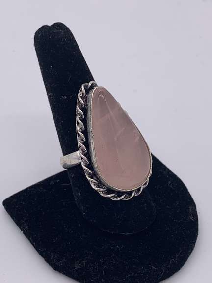 Gorgeous Natural Gemstone & Silver Cocktail Ring