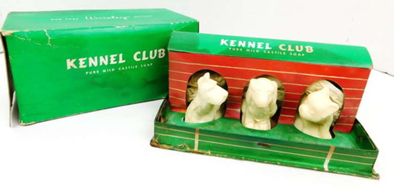 Vintage Kennel Club Figural Dog Soaps