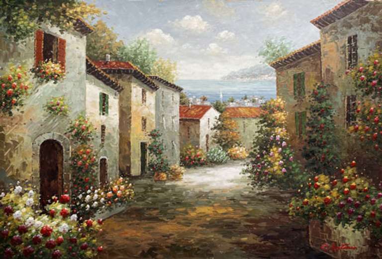 BEAUTIFUL  HAND PAINTED OIL PAINTING ON CANVAS