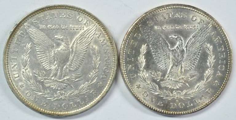 Better 1878-P (Rev '79) & 1878-S Morgan Silver Dollars